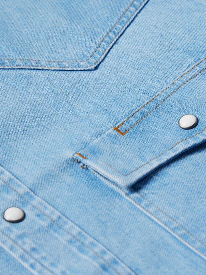 Classic Western Denim Snap Shirt - Schaefer Outfitter