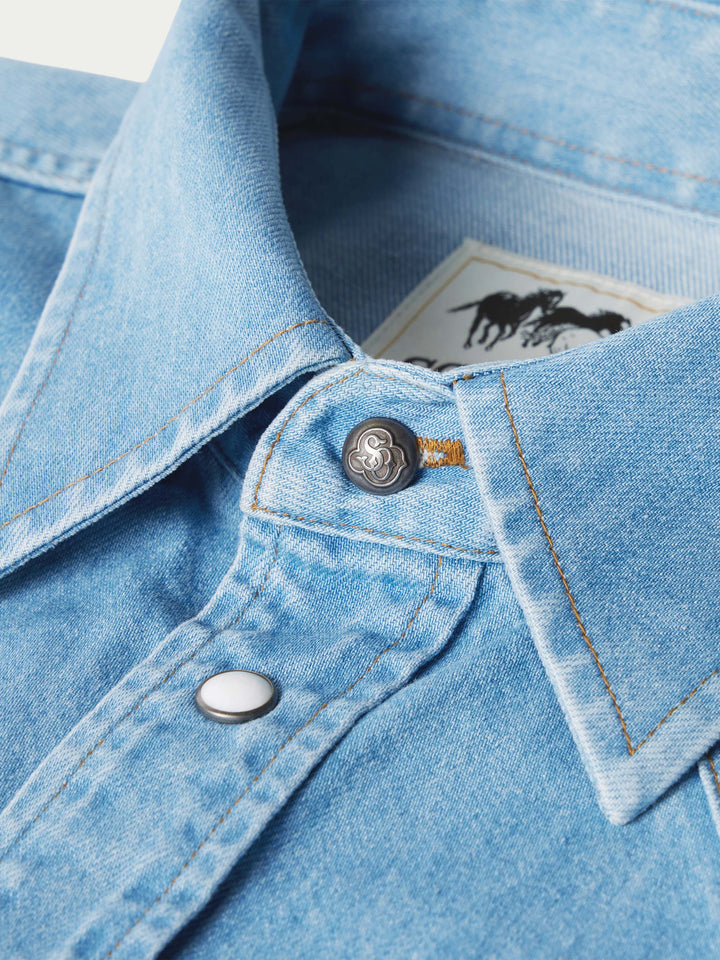 Classic Western Denim Snap Shirt - Schaefer Outfitter