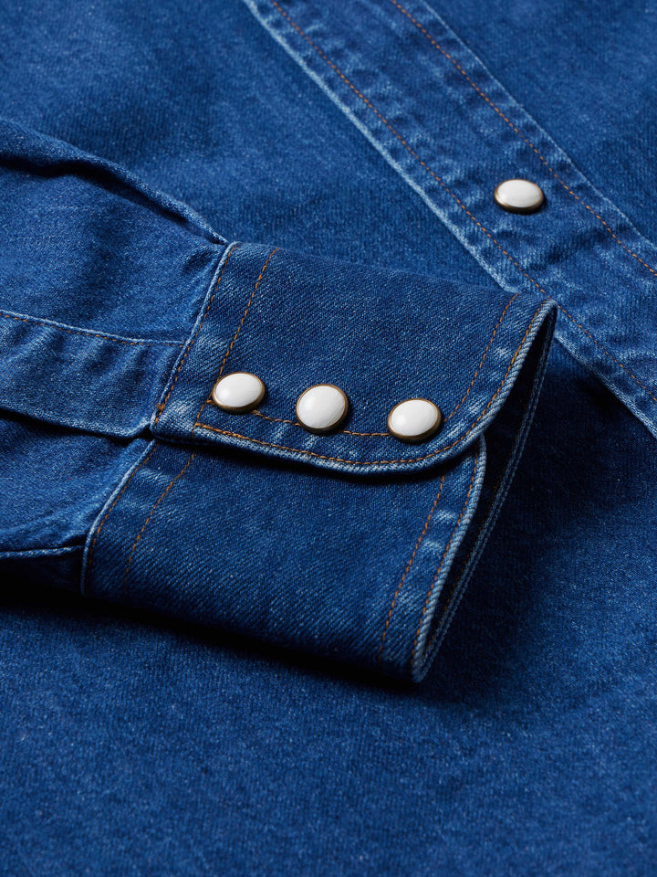 Classic Western Denim Snap Shirt - Schaefer Outfitter