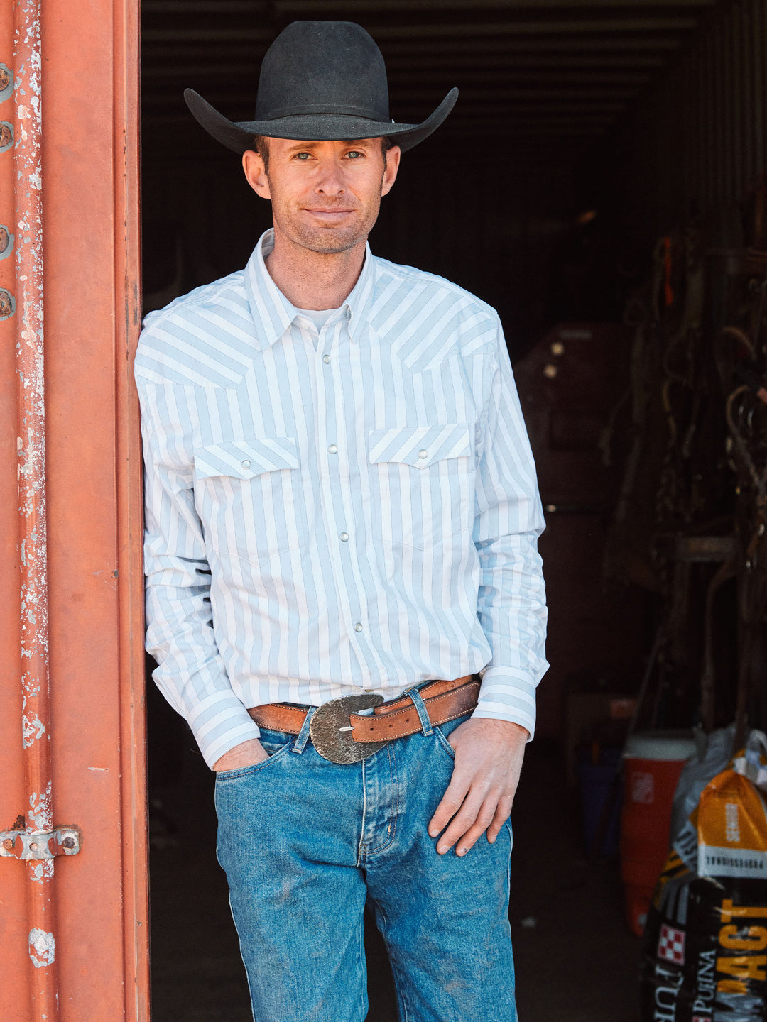 Classic Western Button Down with Snaps - Schaefer Outfitter