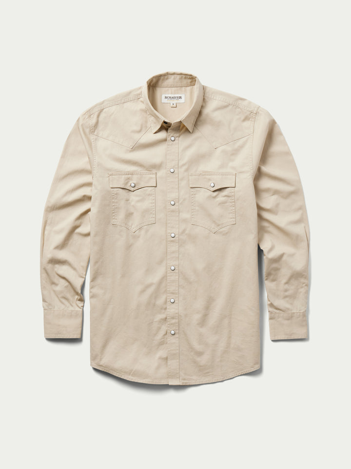Slub Twill Shirt with Snaps - Schaefer Outfitter