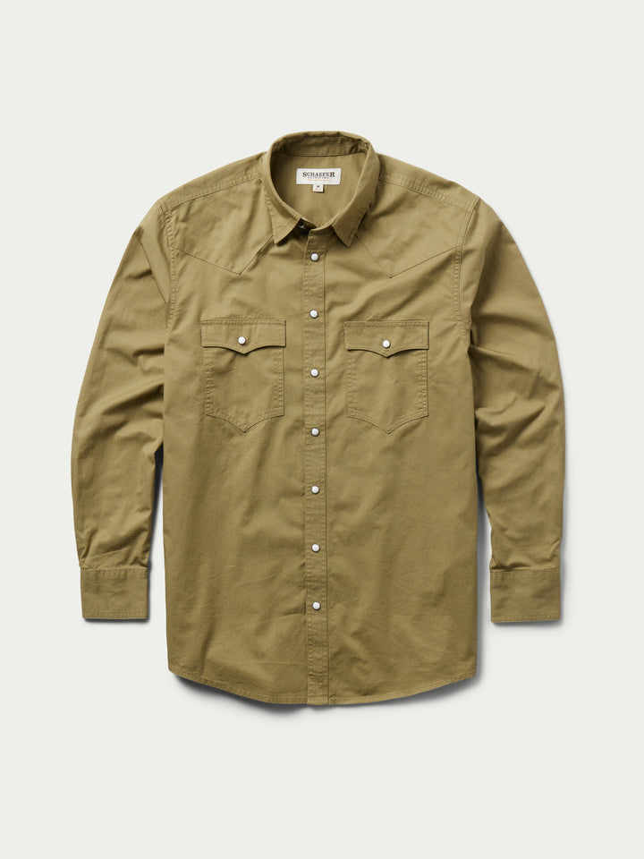 Slub Twill Shirt with Snaps - Schaefer Outfitter