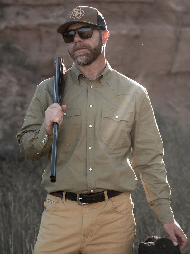Slub Twill Shirt with Snaps - Schaefer Outfitter