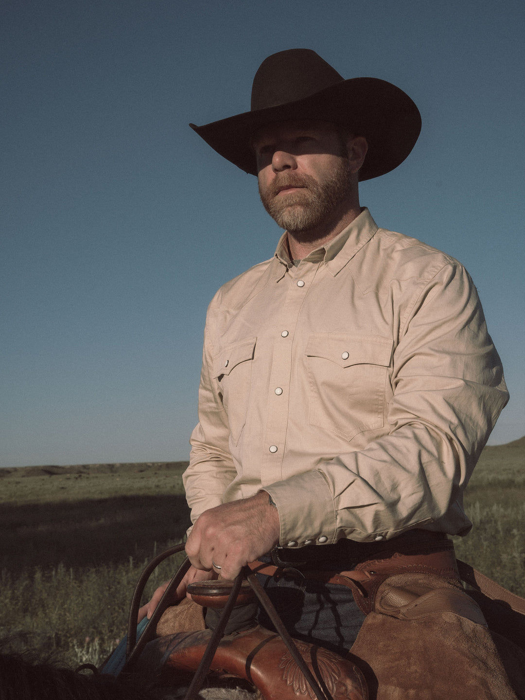 Slub Twill Shirt with Snaps - Schaefer Outfitter