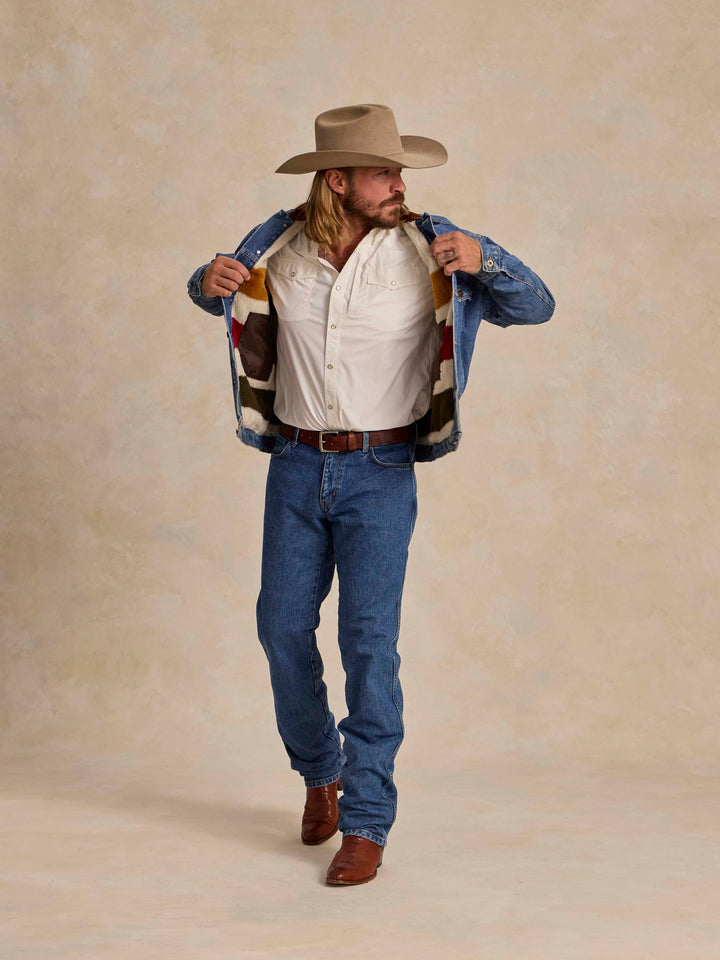 Legend Denim Jacket with Fleece Lining - Schaefer Outfitter