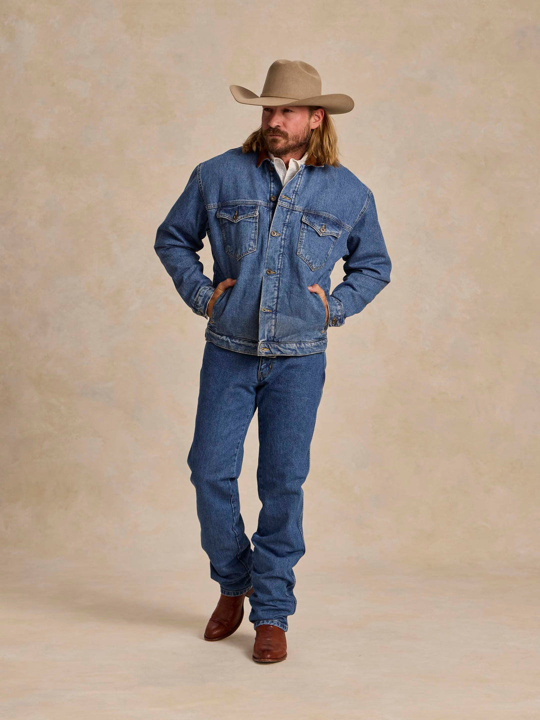 Legend Denim Jacket with Fleece Lining - Schaefer Outfitter