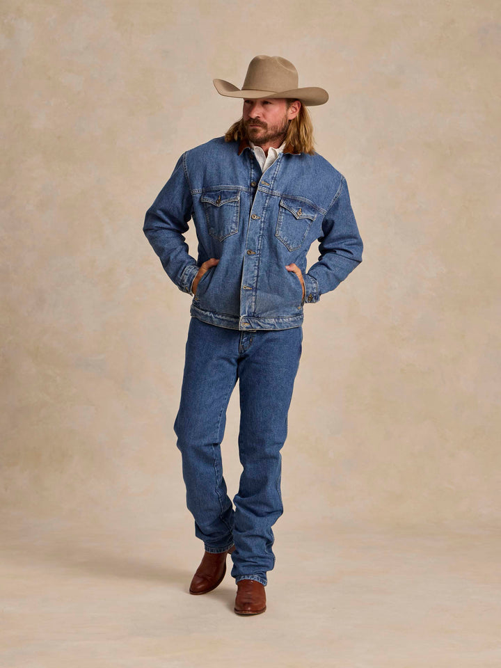 Legend Denim Jacket with Fleece Lining - Schaefer Outfitter