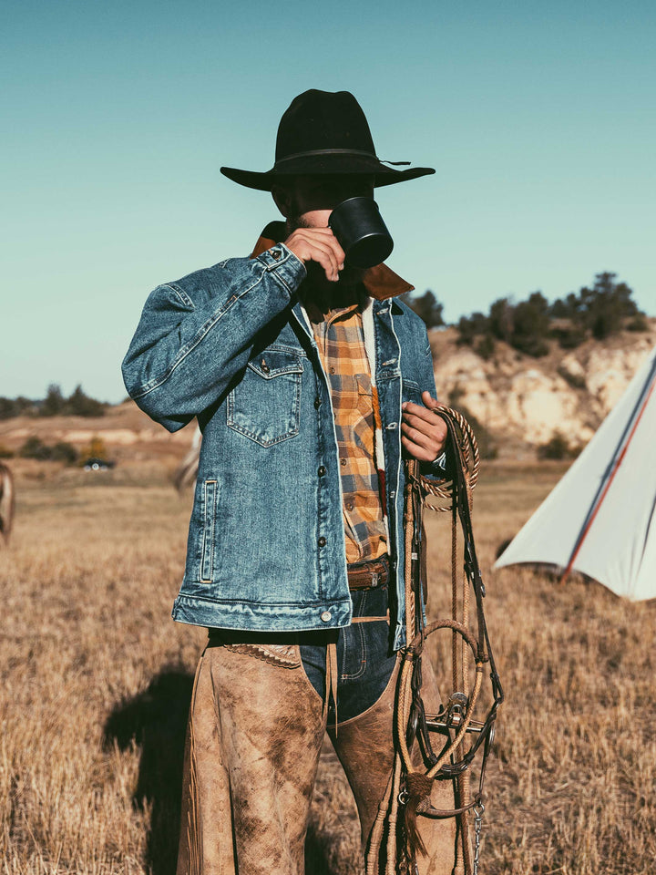 Legend Denim Jacket with Fleece Lining - Schaefer Outfitter