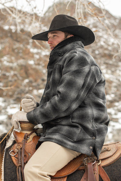 Wool Coat With Shearling Collar - Schaefer Outfitter