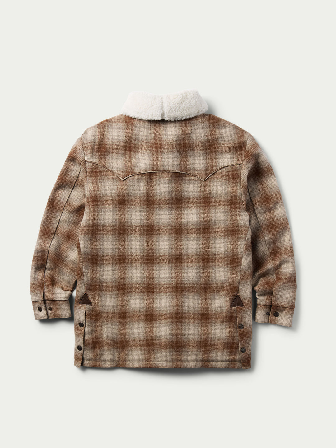 Wool Coat With Shearling Collar - Schaefer Outfitter