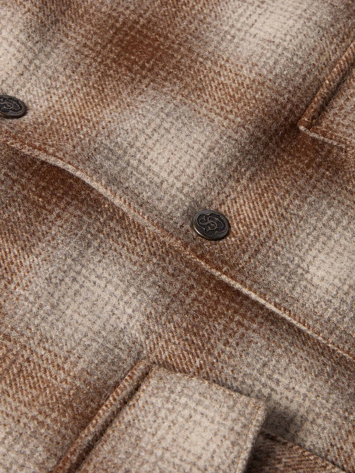 Wool Coat With Shearling Collar - Schaefer Outfitter