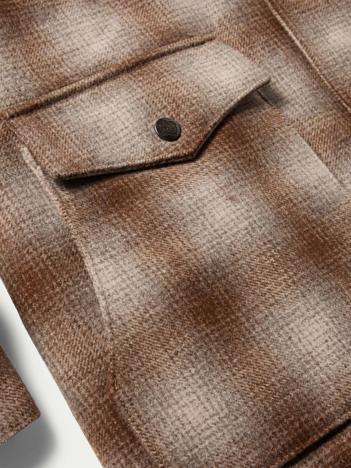 Wool Coat With Shearling Collar - Schaefer Outfitter