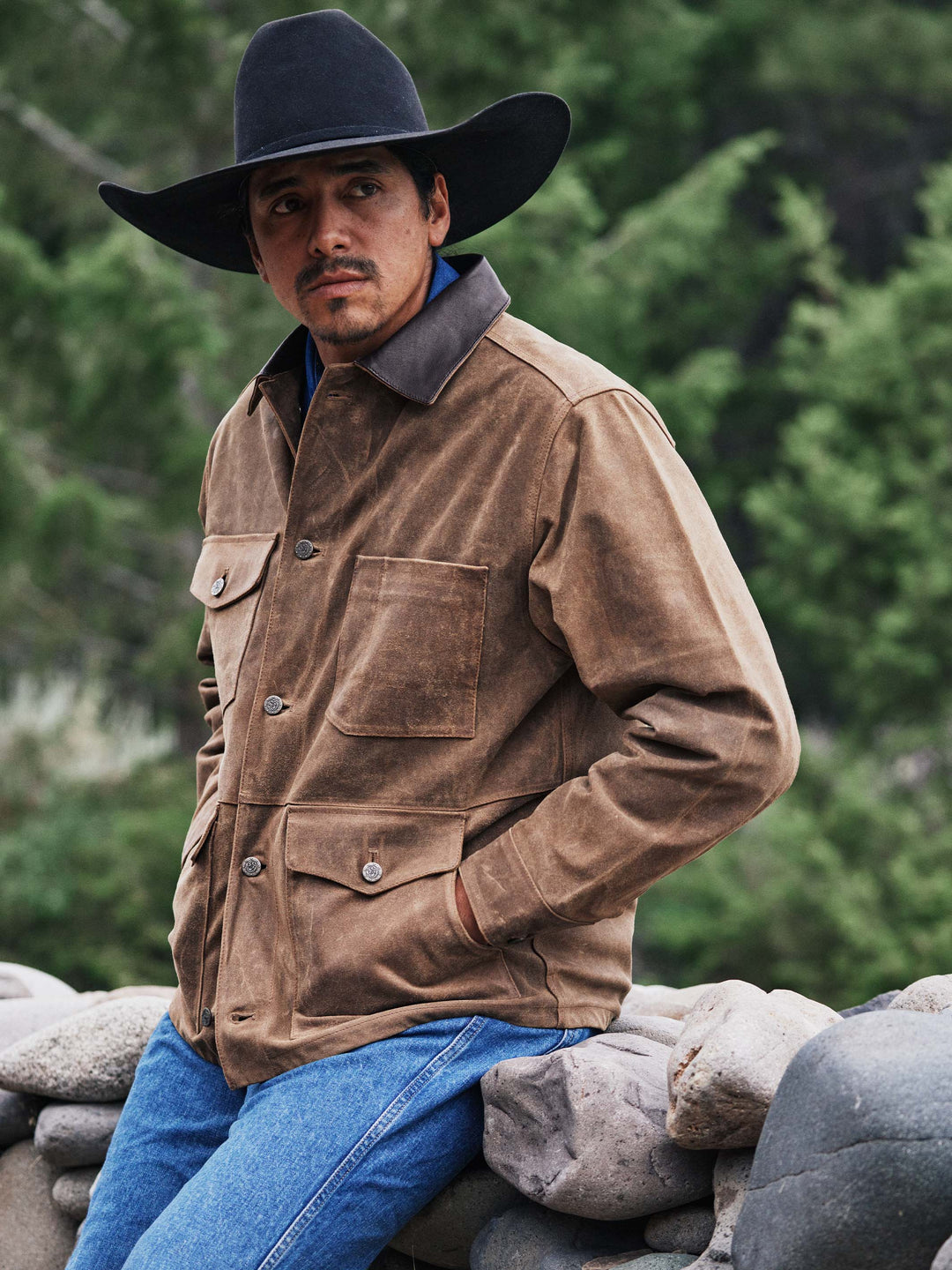 Leather Mesquite Brush Jacket - Schaefer Outfitter
