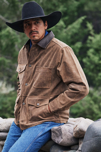 Leather Mesquite Brush Jacket - Schaefer Outfitter