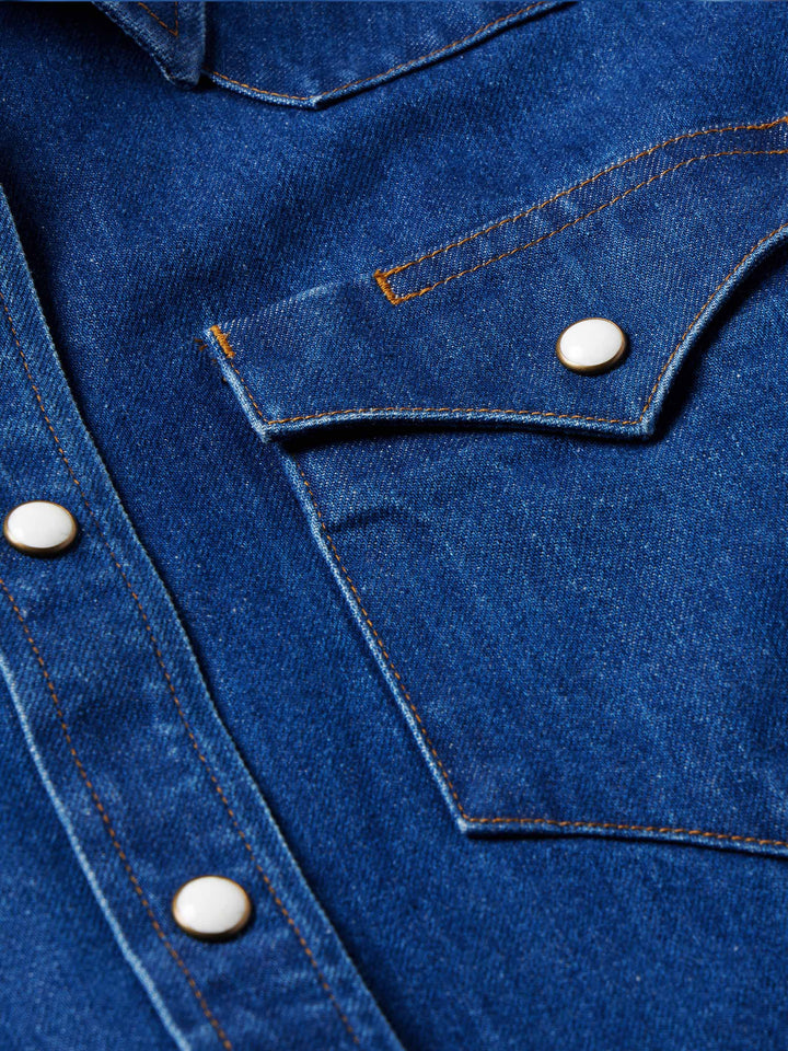WOMENS WESTERN DENIM PEARL SNAP SHIRT - Schaefer Outfitter
