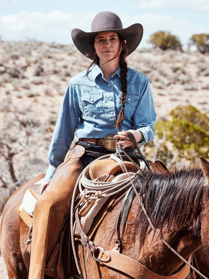 Women's Western Denim Pearl Snap - Schaefer Outfitter