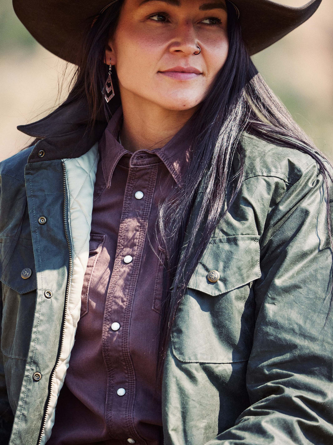 Women's Western Denim Snap Shirt - Schaefer Outfitter