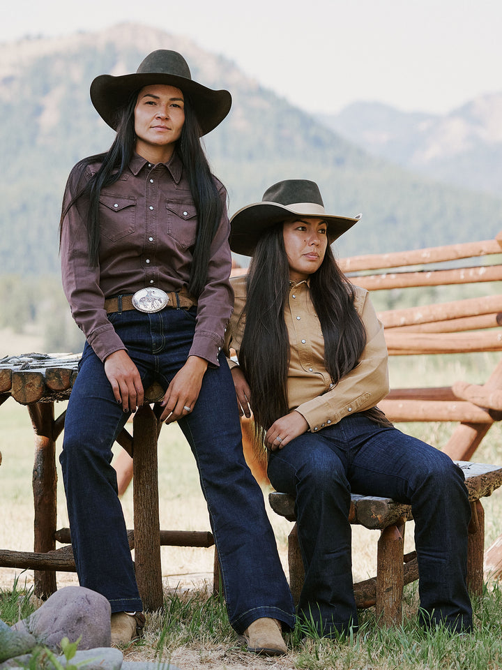 Women's Western Denim Snap Shirt - Schaefer Outfitter