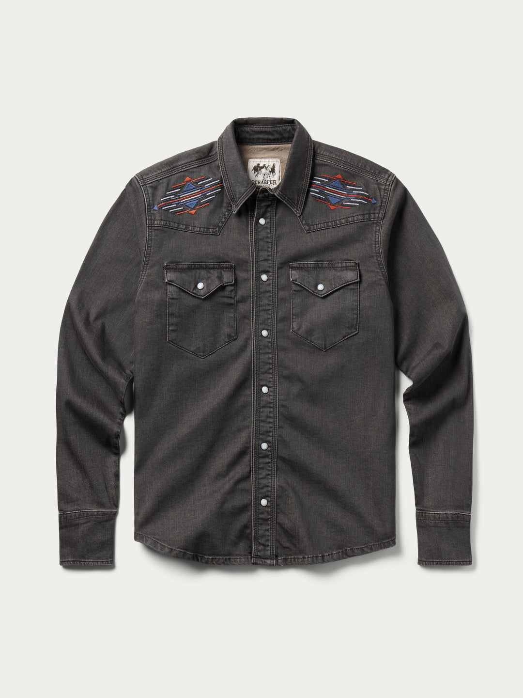 Women's Embroidered Denim Snap Shirt - Schaefer Outfitter