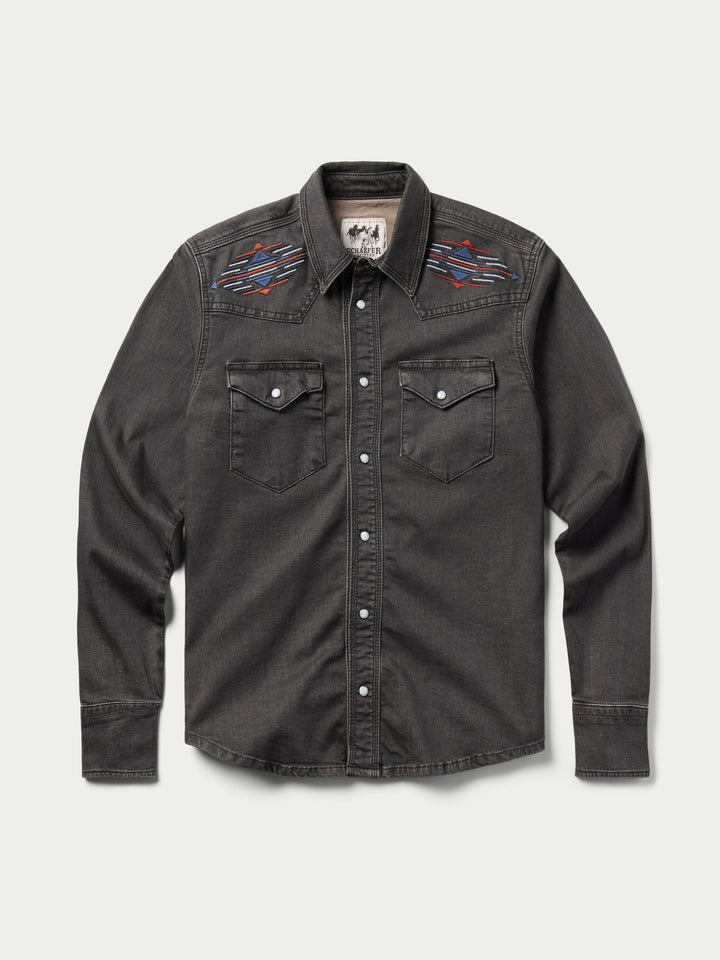 Women's Embroidered Denim Snap Shirt - Schaefer Outfitter