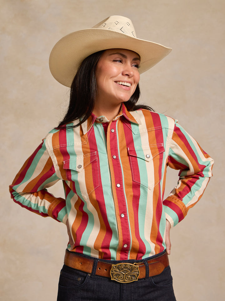 Women's Western Stretch Snap Shirt - Schaefer Outfitter