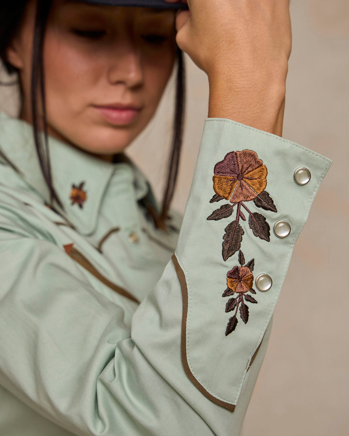 Women's Embroidered Snap Shirt