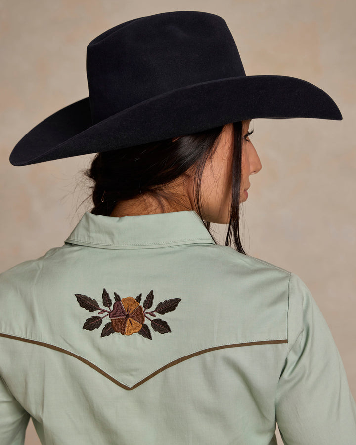 Women's Embroidered Snap Shirt