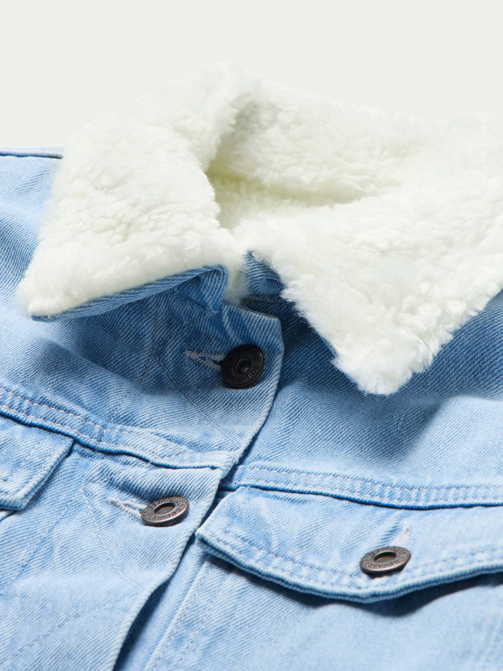 WOMEN'S SHERPA LINED DENIM JACKET - Schaefer Outfitter