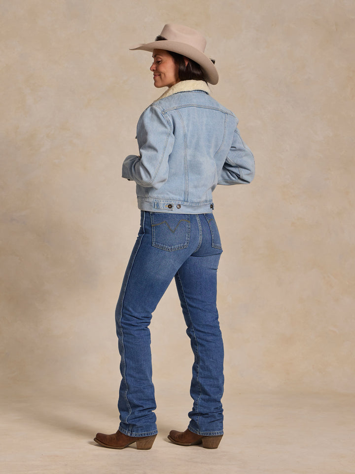 WOMEN'S SHERPA LINED DENIM JACKET - Schaefer Outfitter