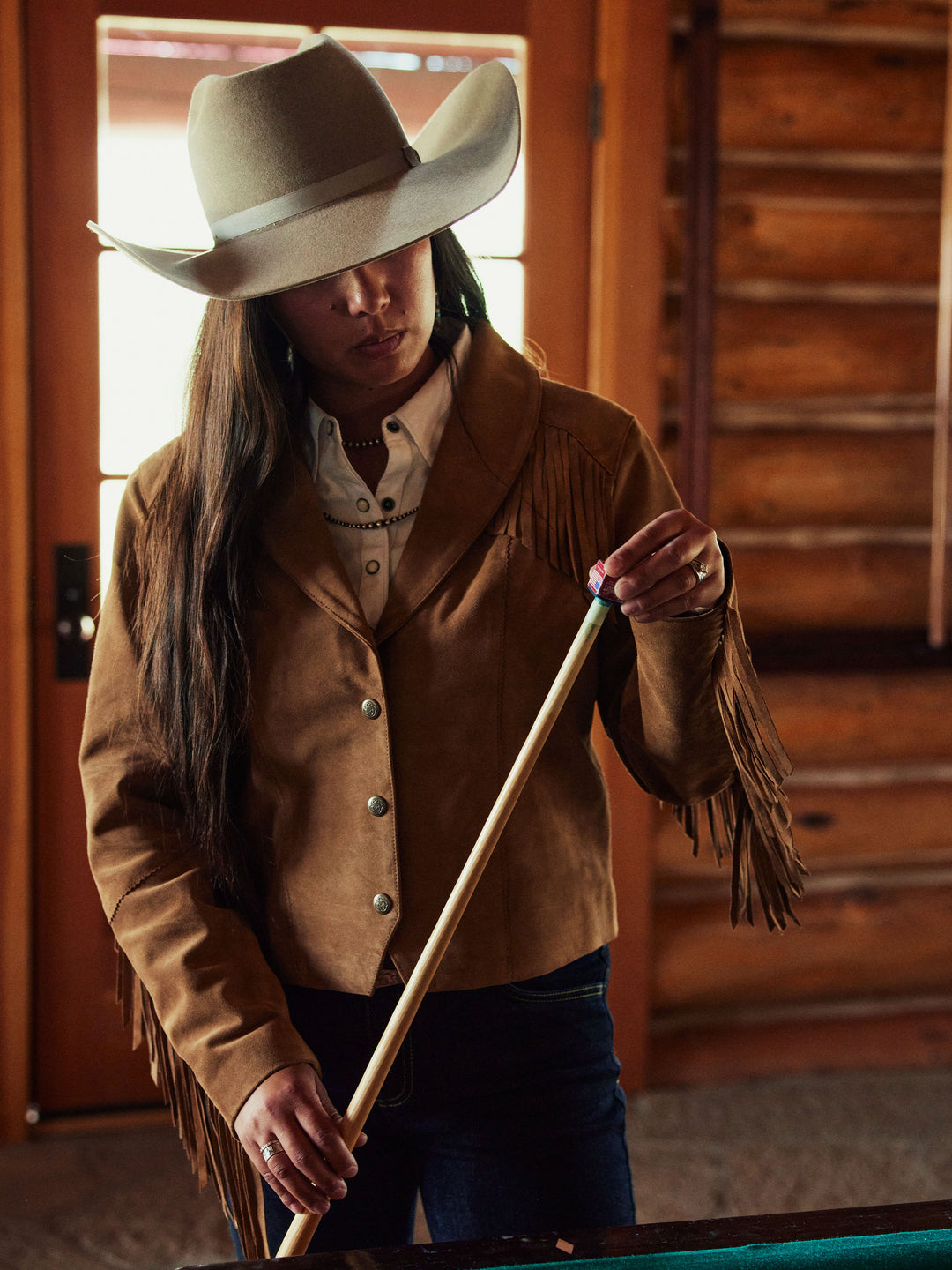 Women's Suede Fringe Jacket - Schaefer Outfitter