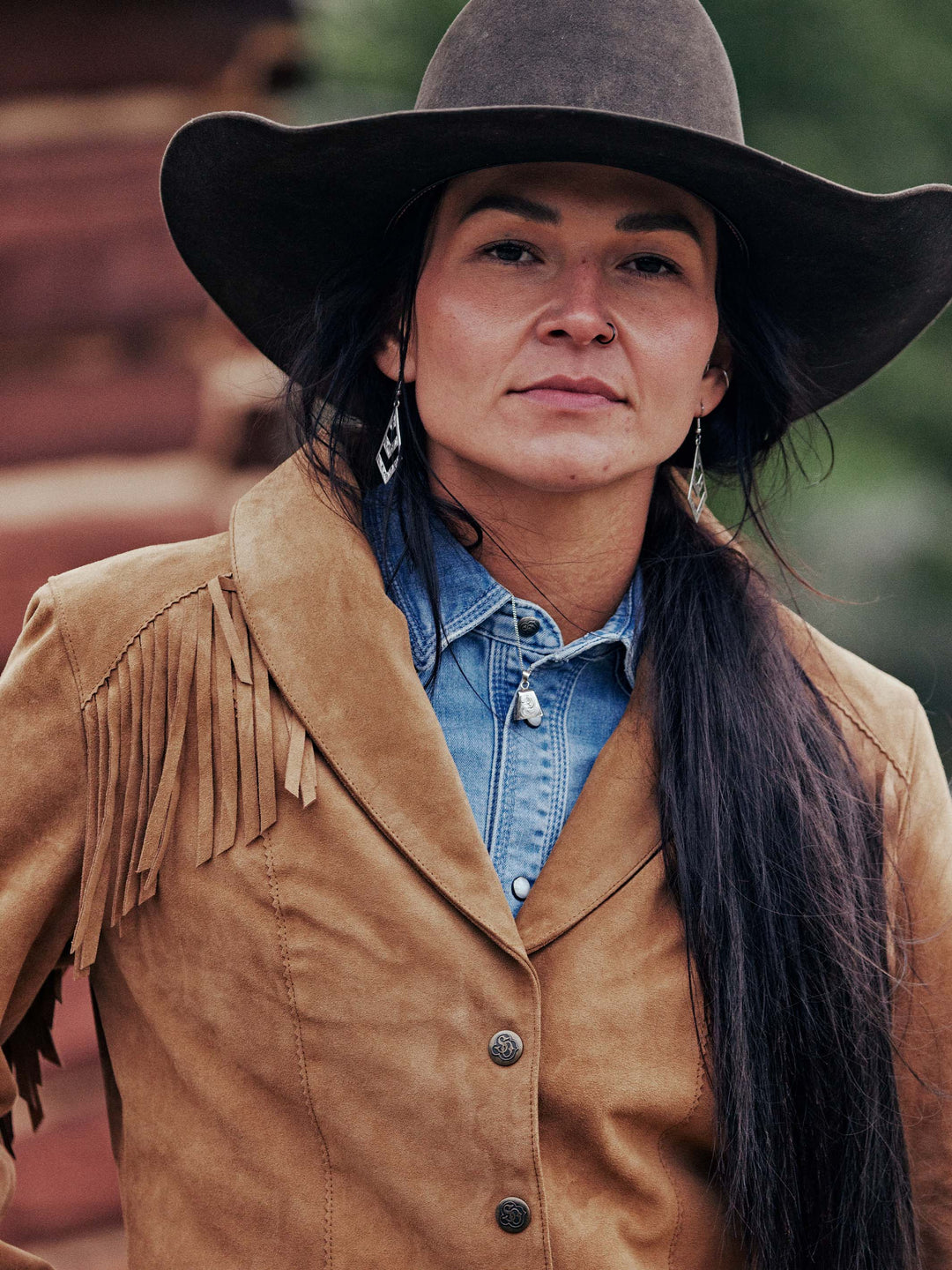 Women's Suede Fringe Jacket - Schaefer Outfitter