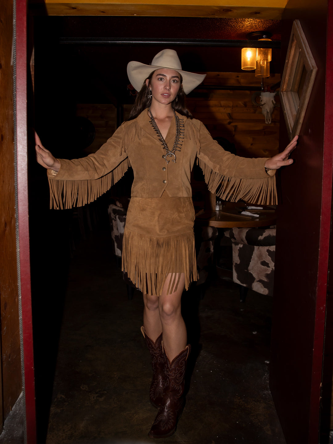 Women's Suede Fringe Jacket - Schaefer Outfitter