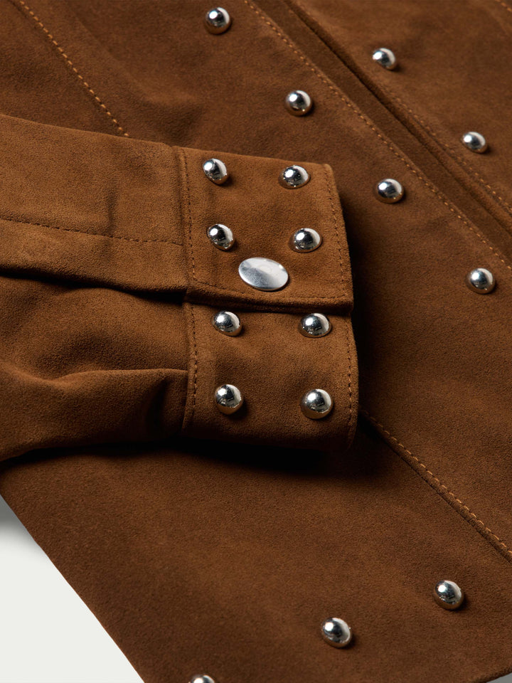 WOMEN'S STUDDED SUEDE JACKET - Schaefer Outfitter