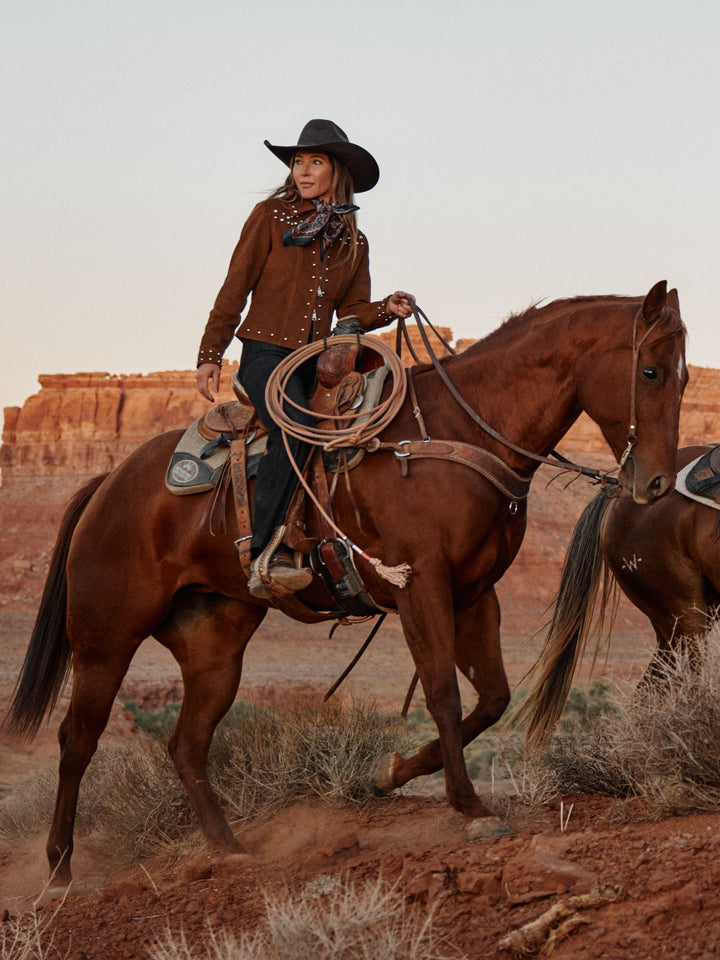 Women's Studded Suede Jacket