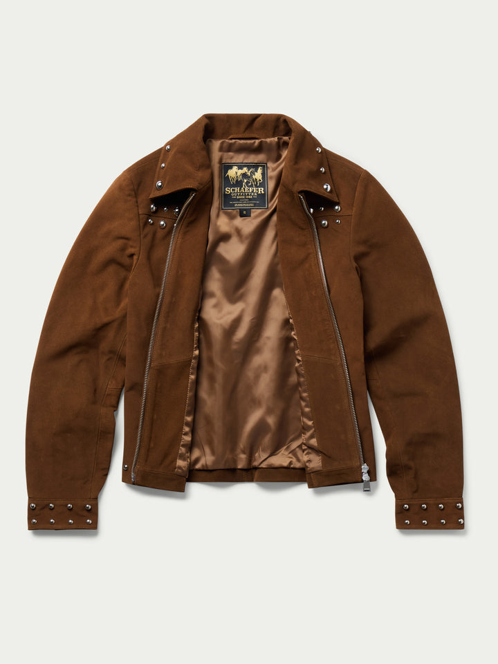 WOMEN'S STUDDED SUEDE JACKET - Schaefer Outfitter