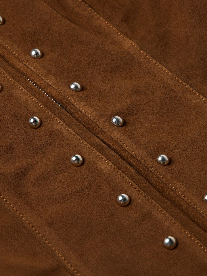 WOMEN'S STUDDED SUEDE JACKET - Schaefer Outfitter