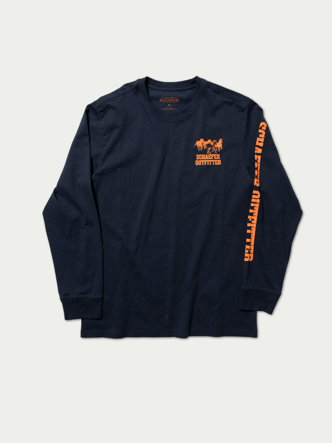 LONG SLEEVE LOGO TEE - Schaefer Outfitter