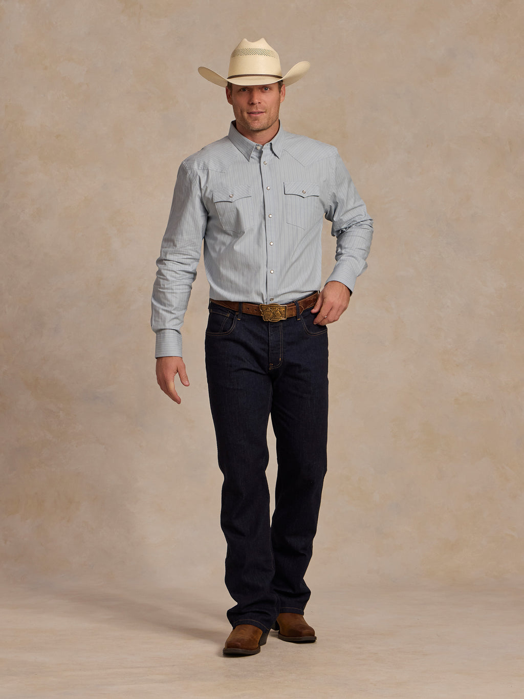 CLASSIC WESTERN BUTTON DOWN WITH SNAPS - Schaefer Outfitter