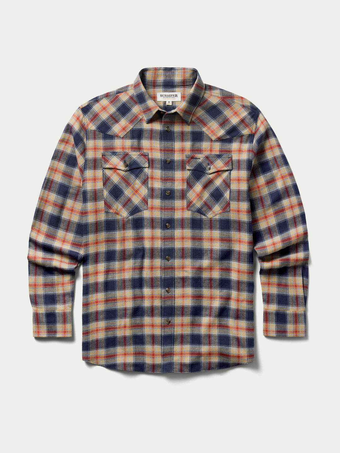 FLANNEL BUTTON DOWN SHIRT - Schaefer Outfitter