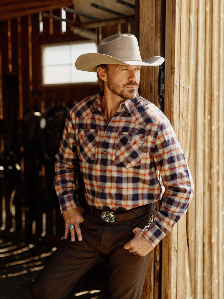 FLANNEL BUTTON DOWN SHIRT - Schaefer Outfitter
