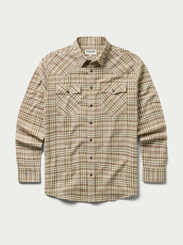 FLANNEL BUTTON DOWN SHIRT - Schaefer Outfitter