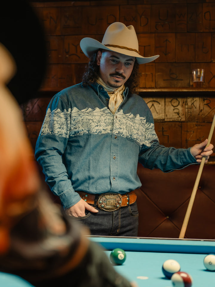 IAN MUNSICK x SCHAEFER OUTFITTER 90's DENIM BUTTON DOWN - Schaefer Outfitter