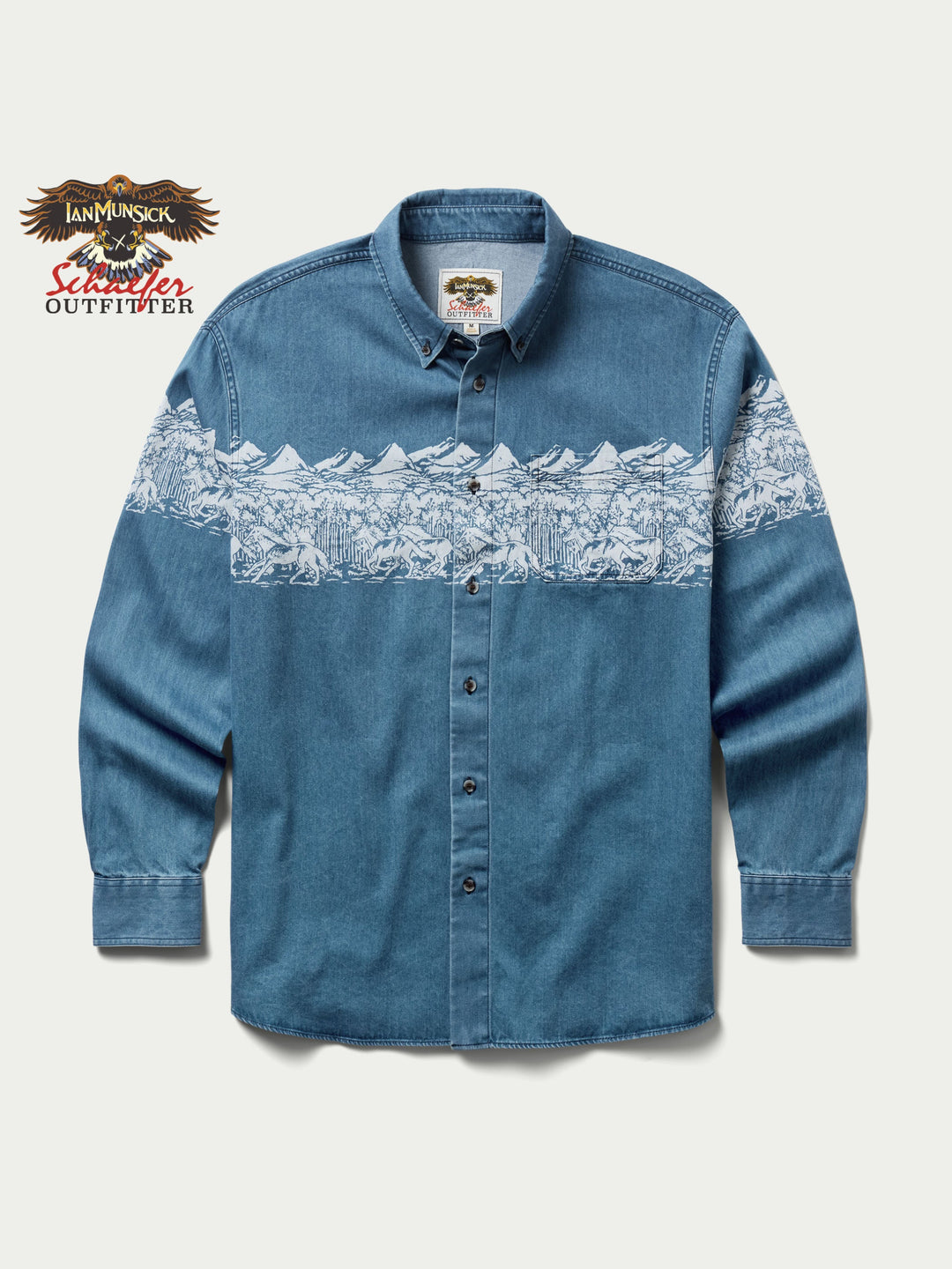 IAN MUNSICK x SCHAEFER OUTFITTER 90's DENIM BUTTON DOWN - Schaefer Outfitter