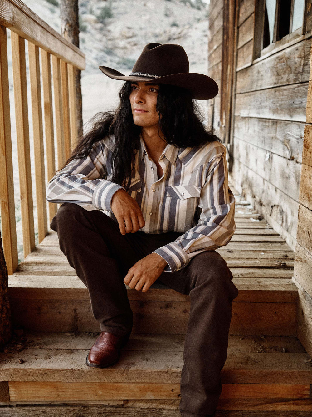 WESTERN STRETCH SNAP SHIRT - Schaefer Outfitter