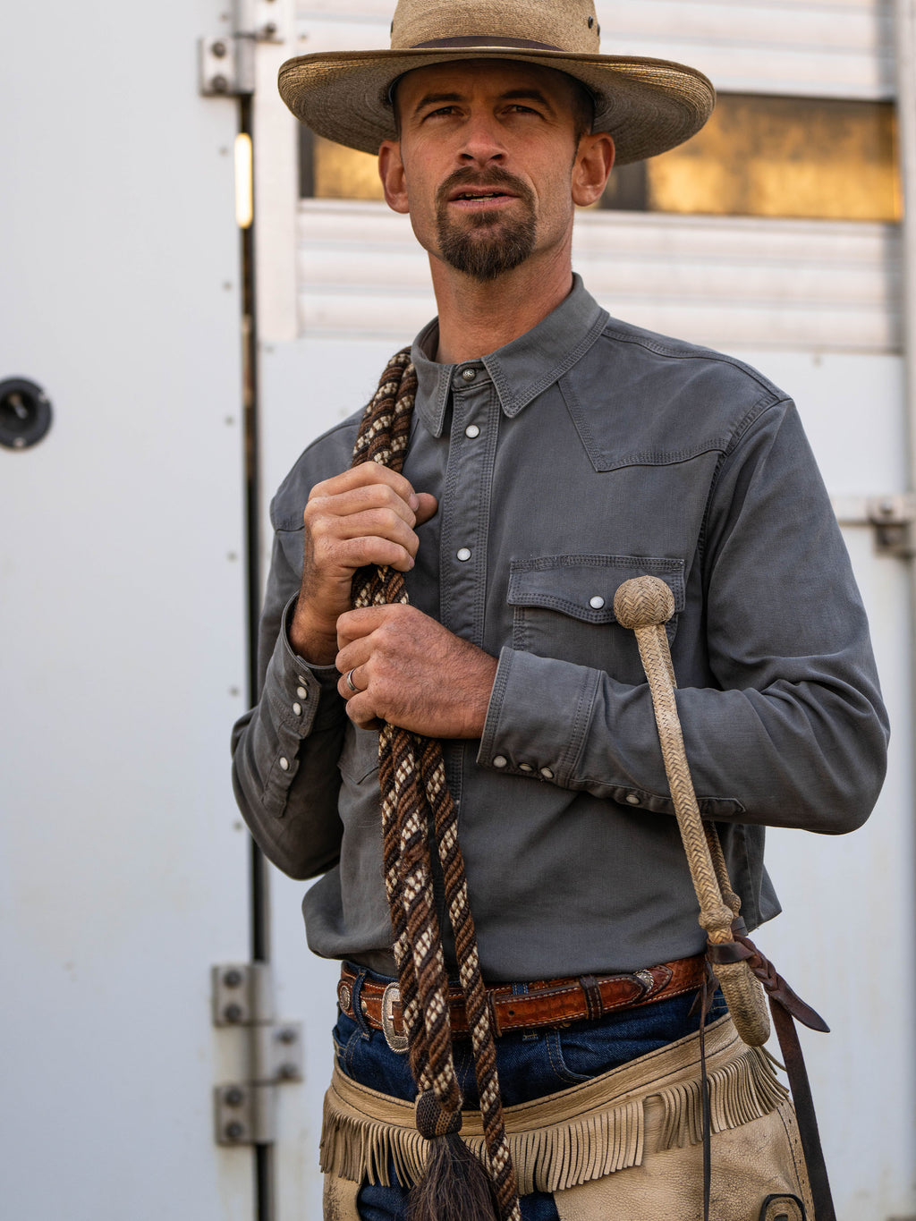Western Denim Snap Shirt - Schaefer Outfitter