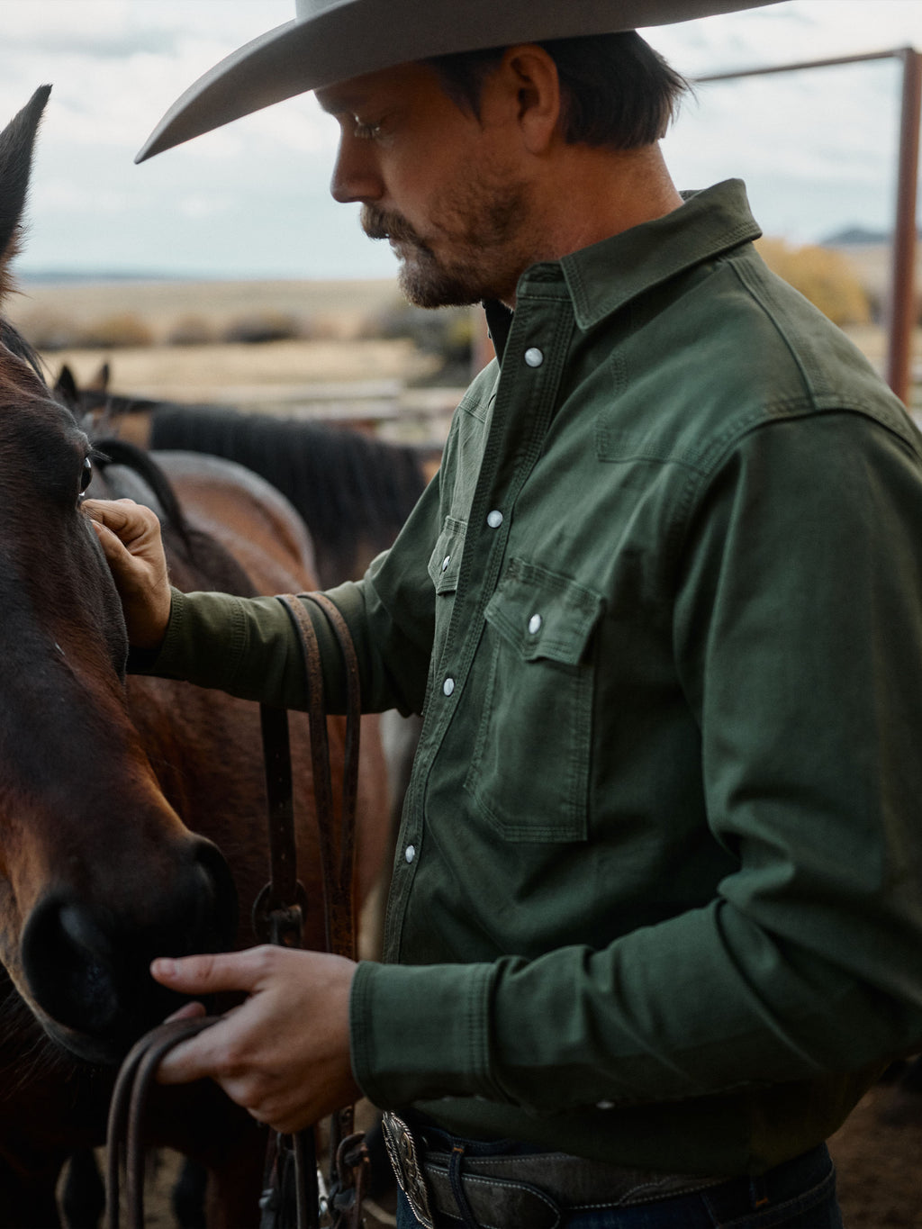 Western Denim Snap Shirt - Schaefer Outfitter