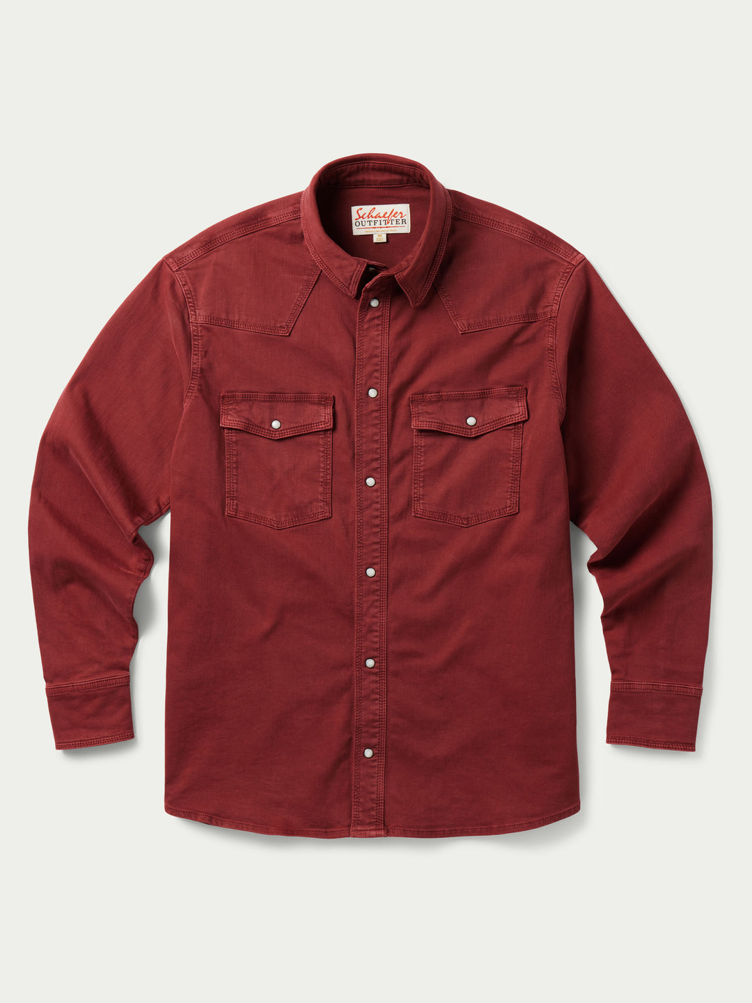 Western Denim Snap Shirt, Rust / XL Western Denim Snap Shirt, Rust / XL