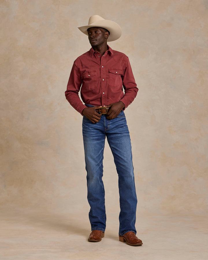 Western Denim Snap Shirt