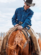 Classic Western Denim Snap Shirt - Schaefer Outfitter