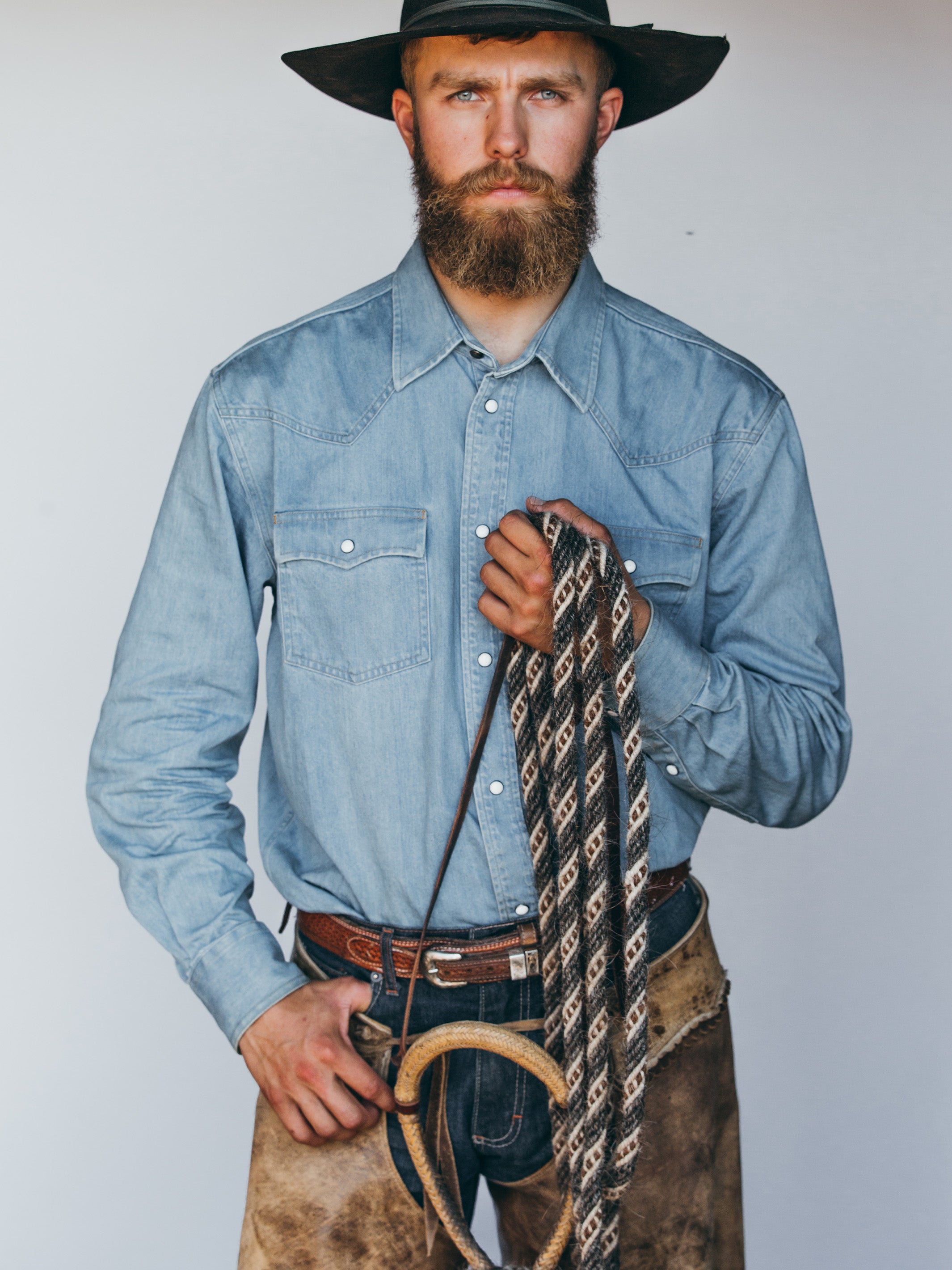 Classic Western Denim Snap Shirt | Schaefer Outfitter